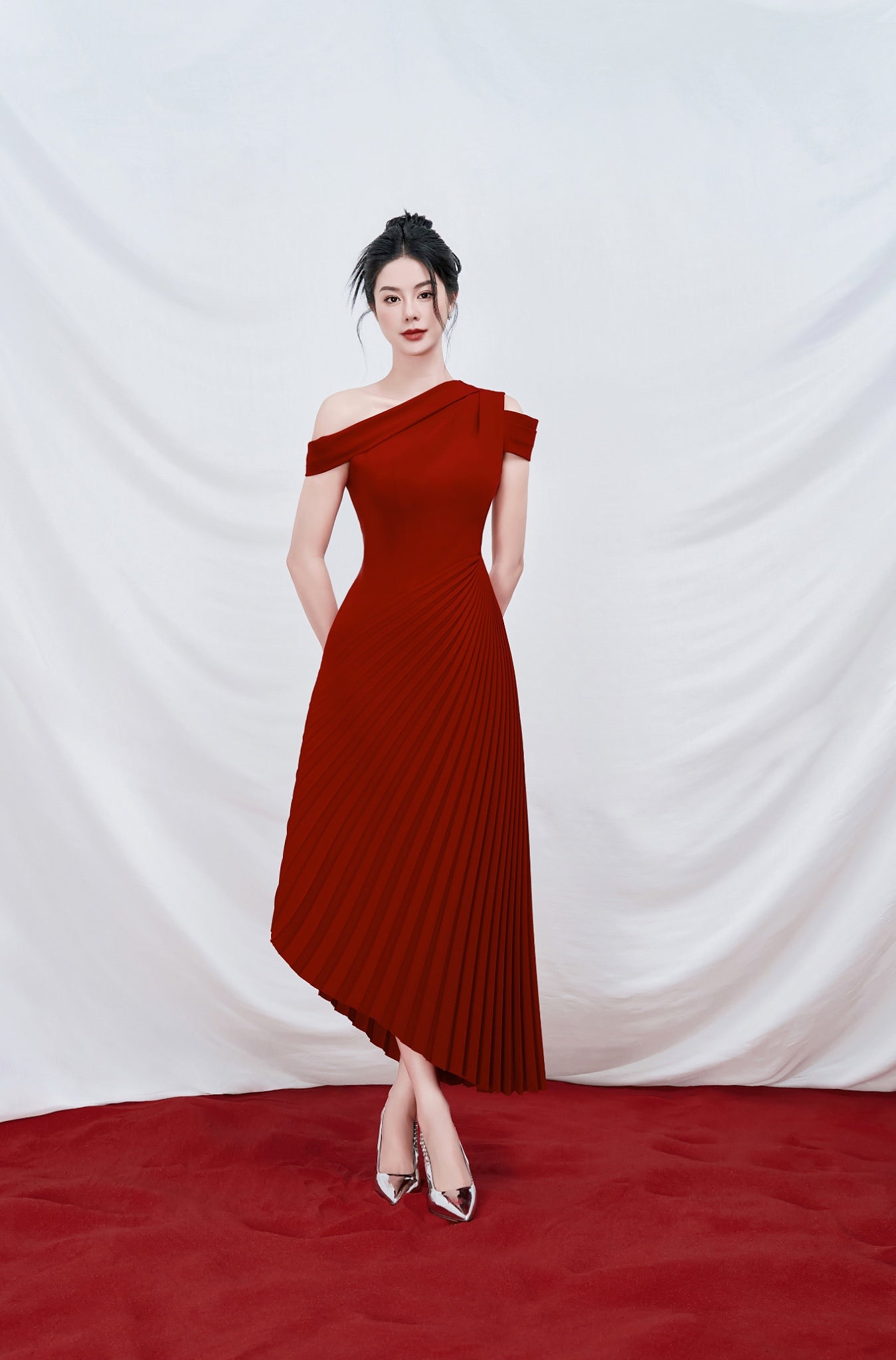 RED NELLY DRESS - 5