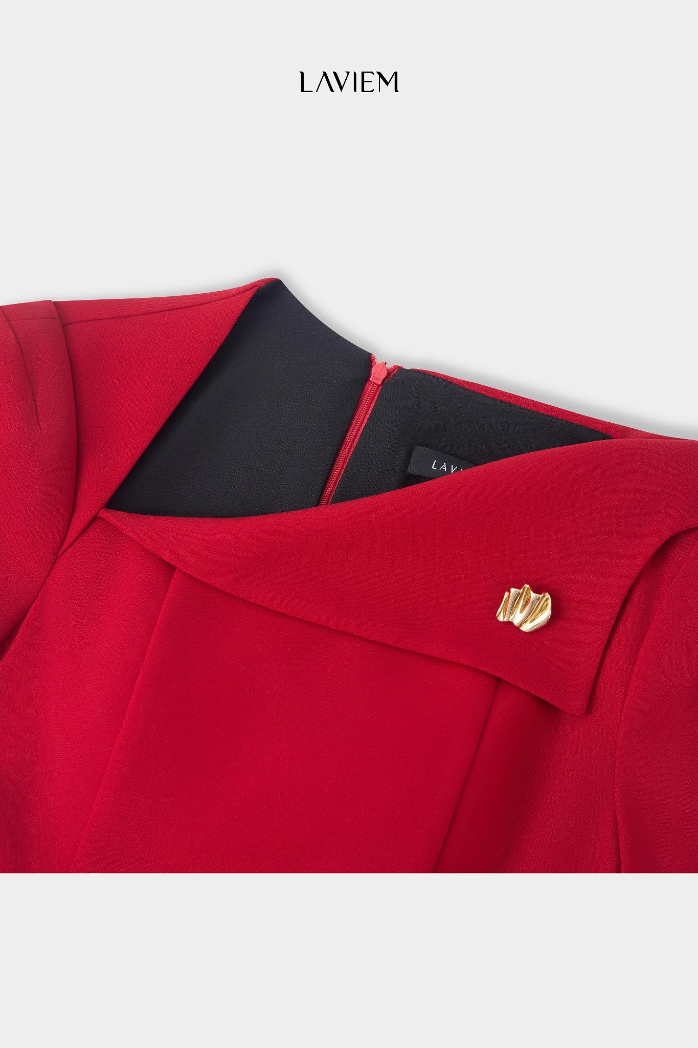 RED ALVA DRESS - 6