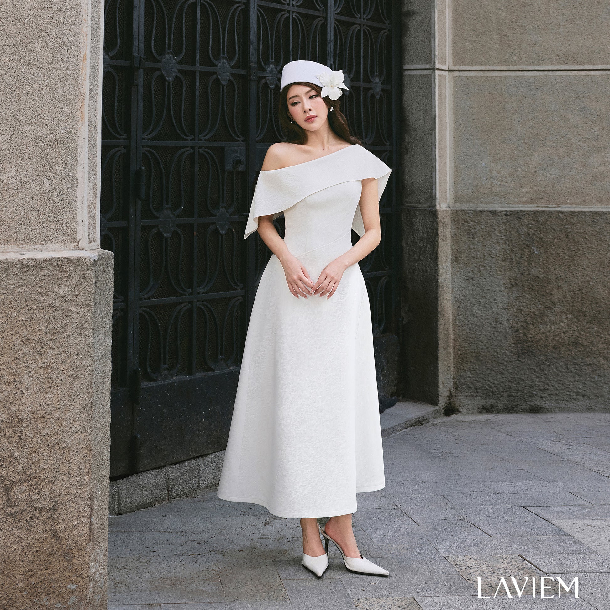 WHITE ESTHER DRESS - 7