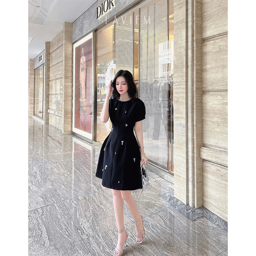 BLACK JASMI DRESS - 9