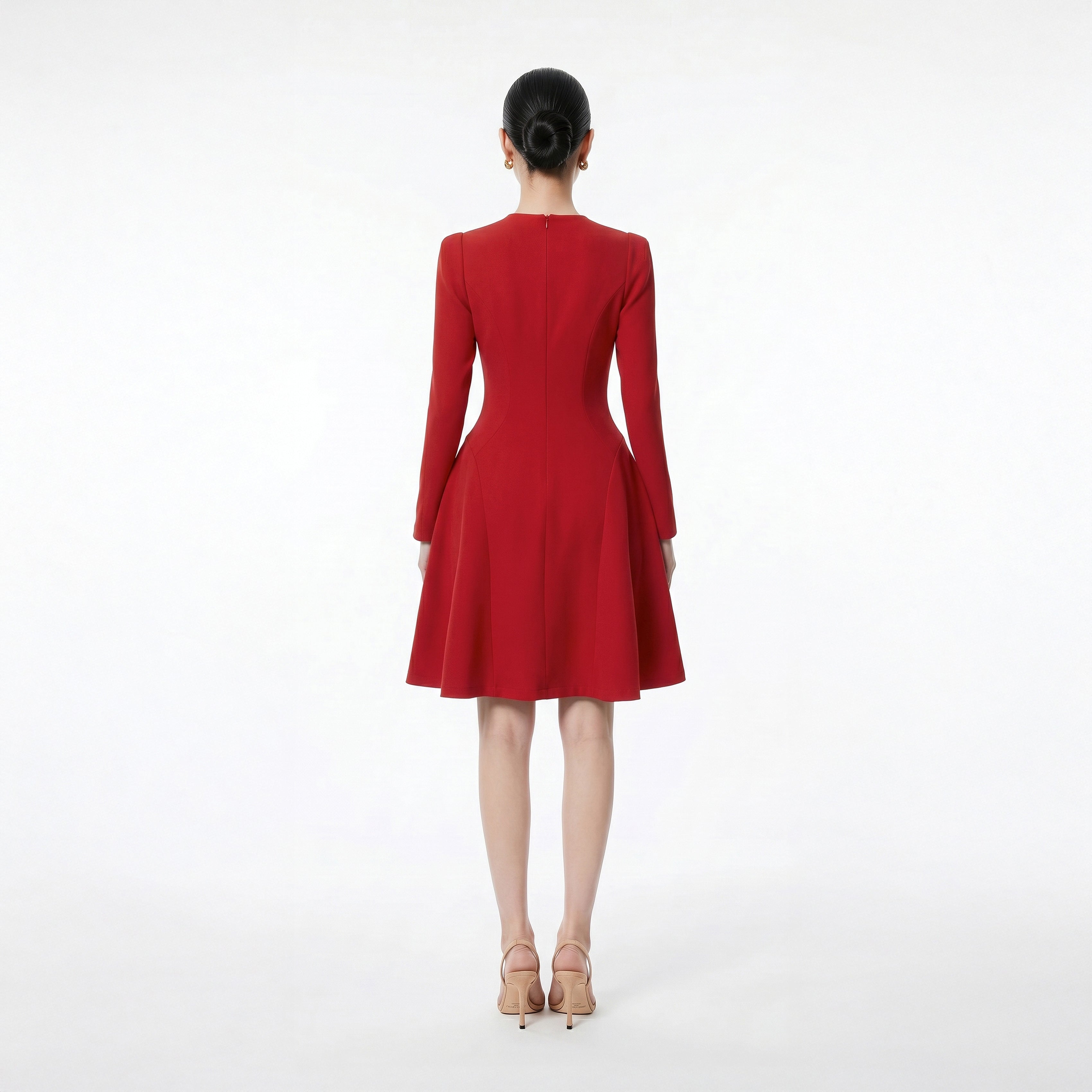 RED CELIN DRESS - 3