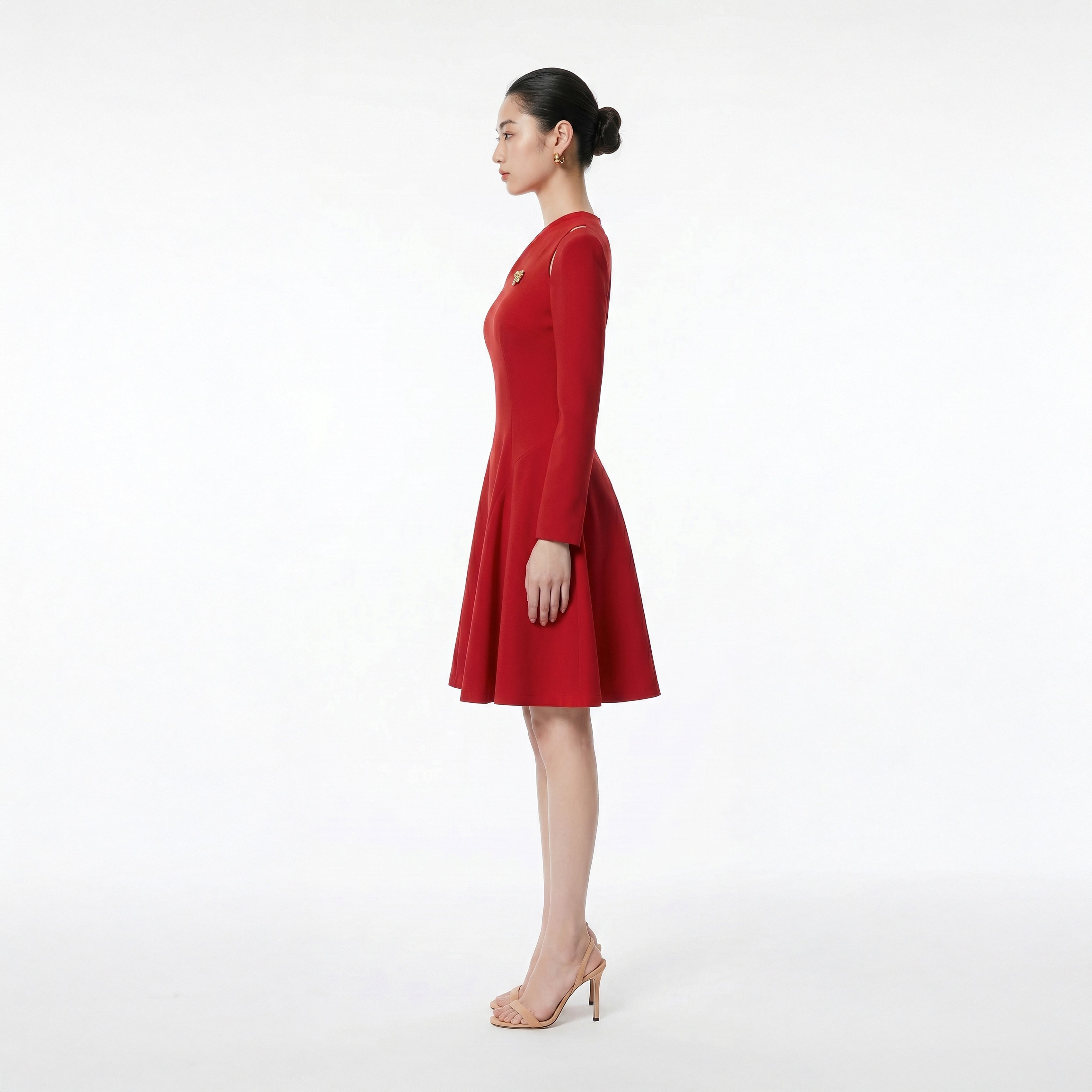 RED CELIN DRESS - 2