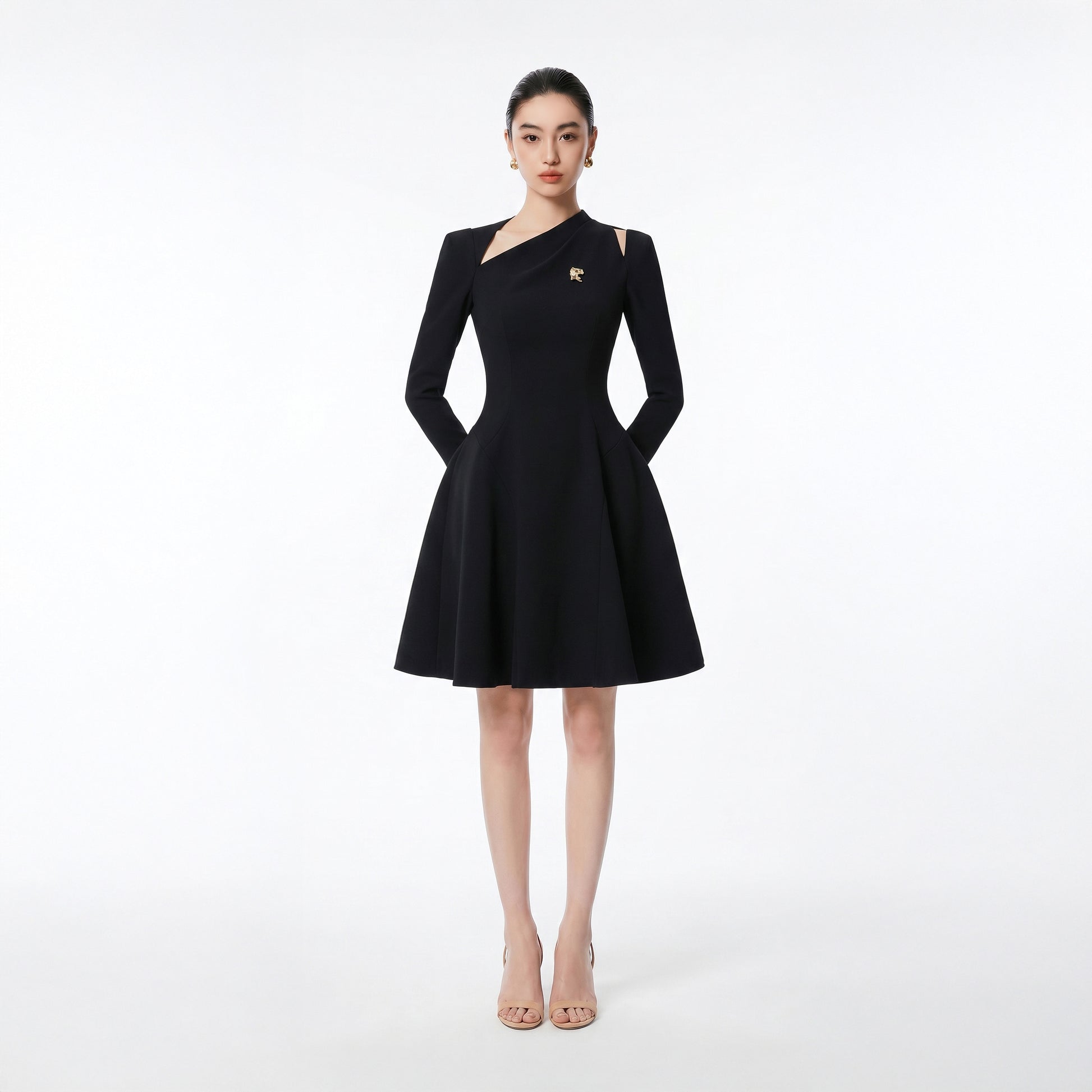 BLACK CELIN DRESS - 1