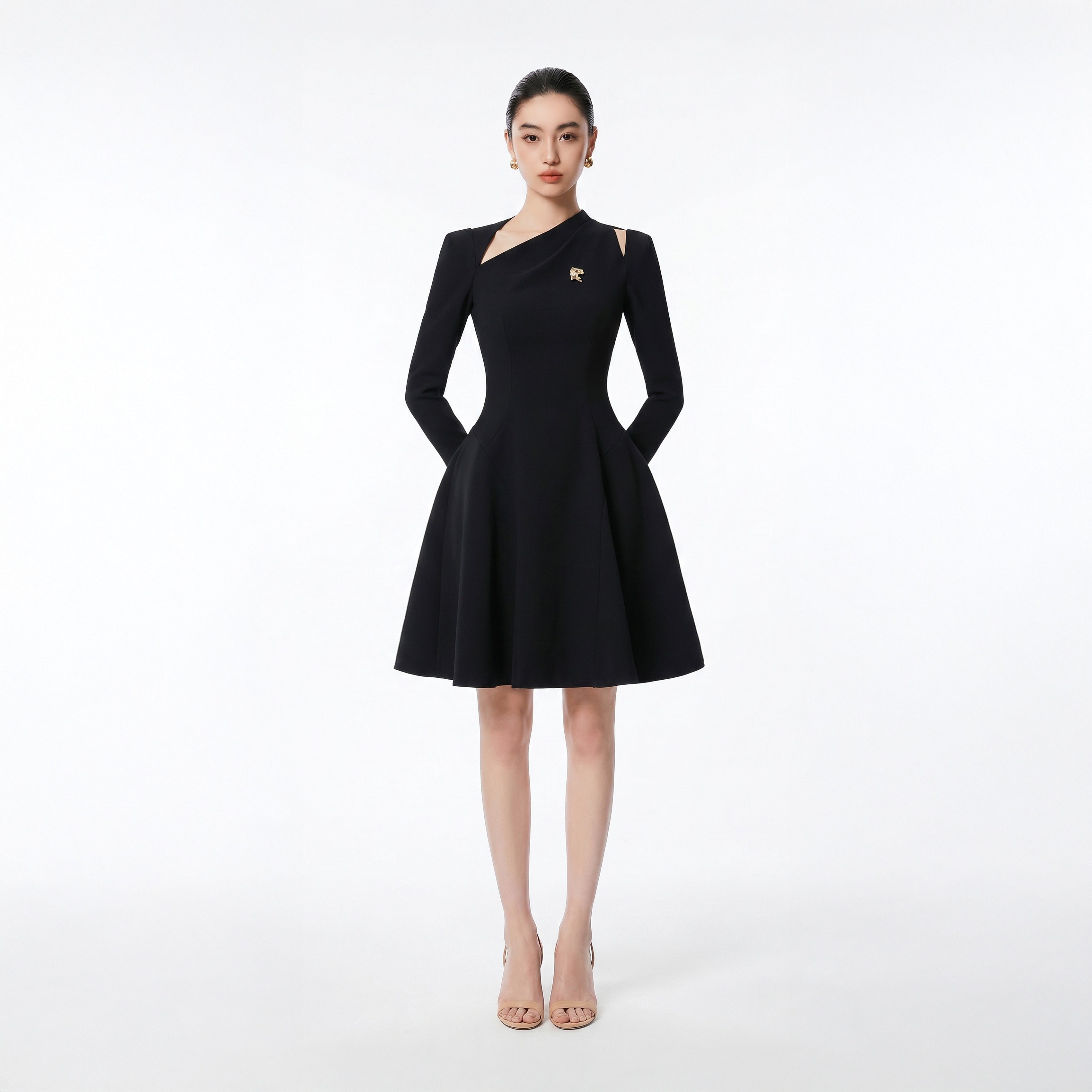 BLACK CELIN DRESS - 1