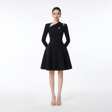 BLACK CELIN DRESS - 1