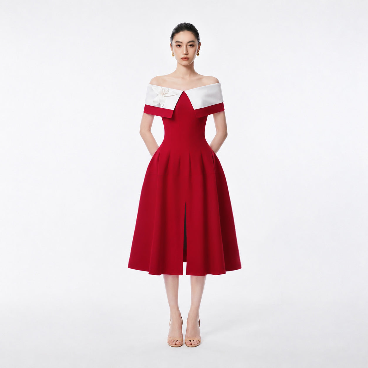 RED TESSA DRESS - 1
