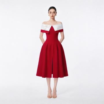 RED TESSA DRESS - 1