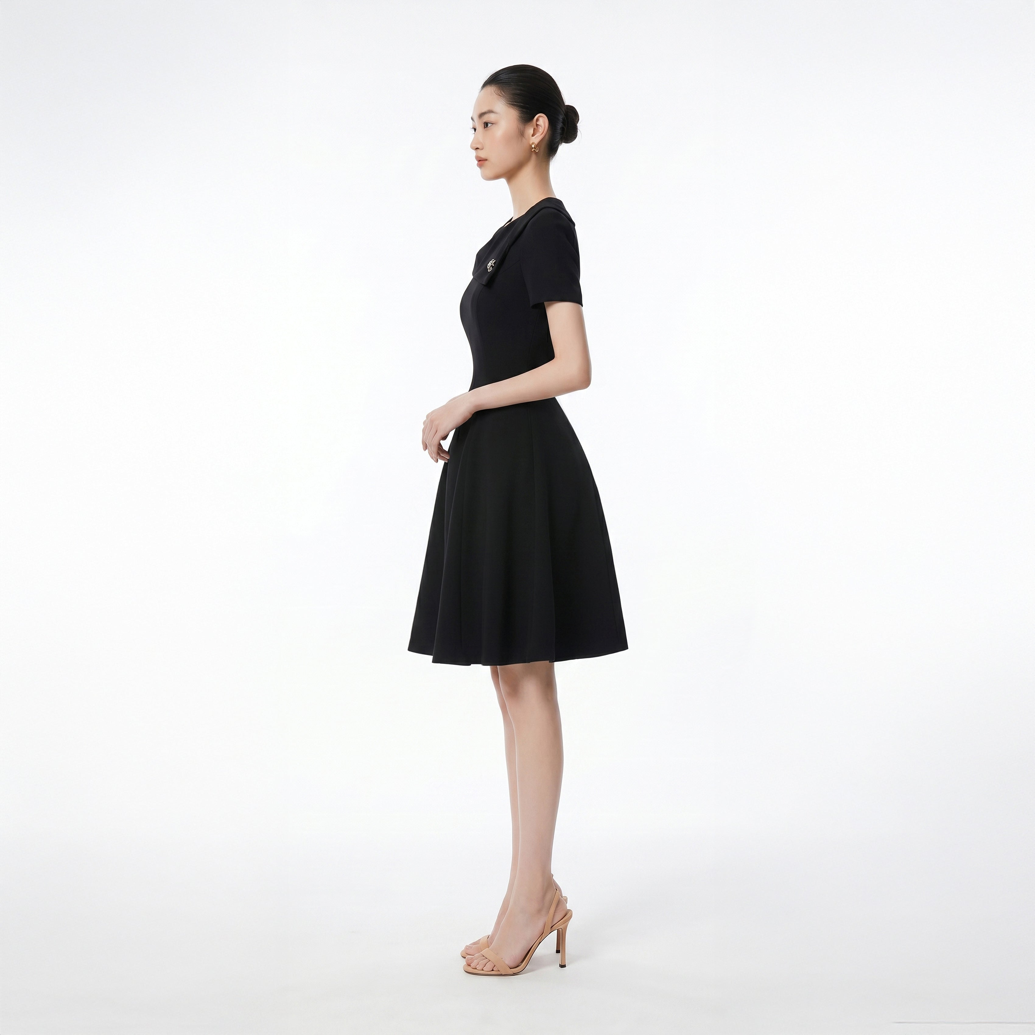 BLACK ALVA DRESS - 2