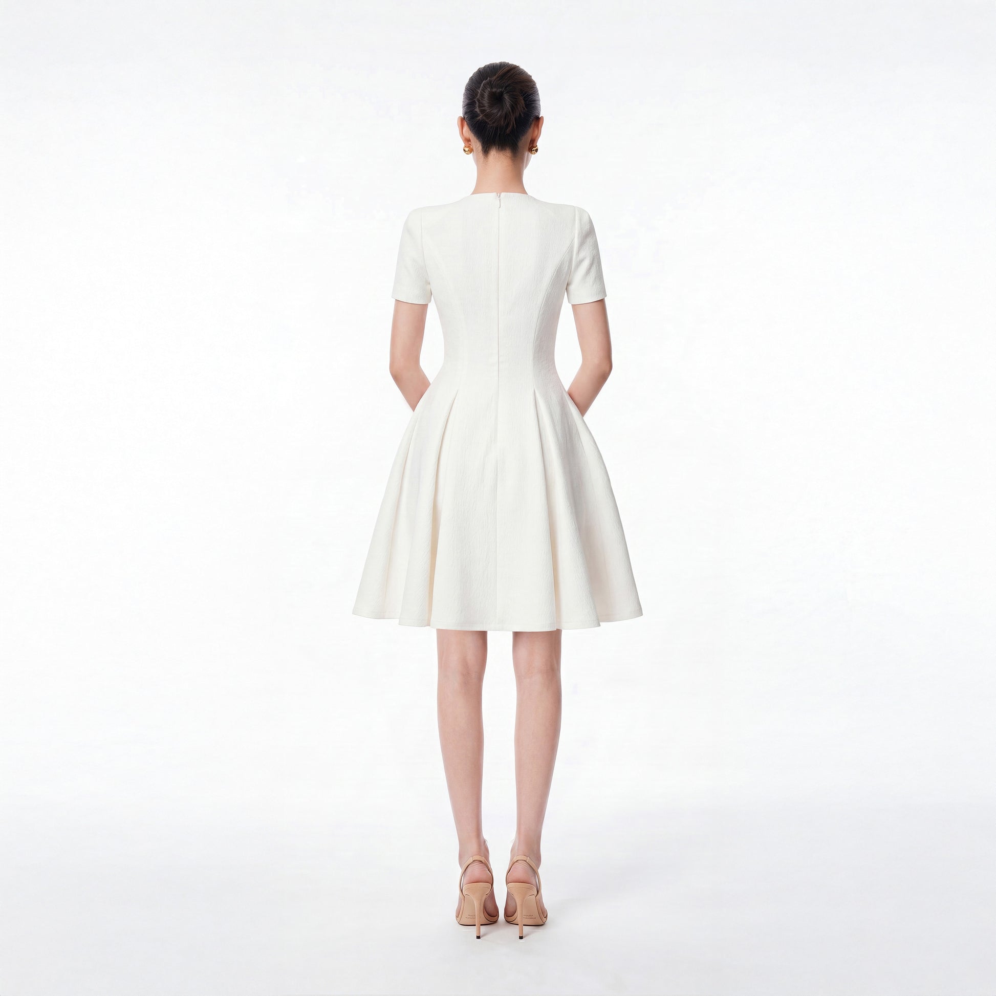 WHITE ALVA DRESS - 3