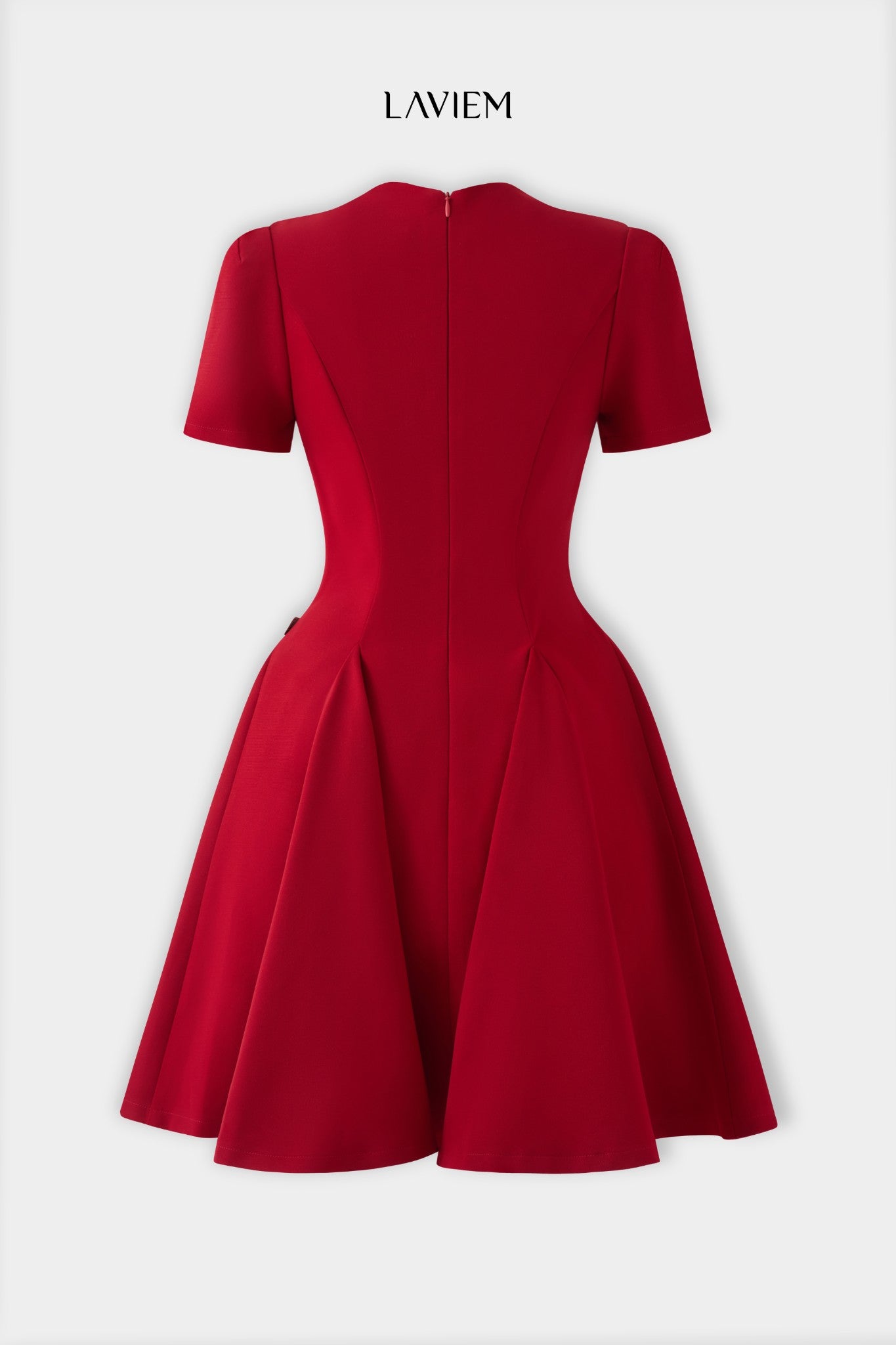 RED ALVA DRESS - 5