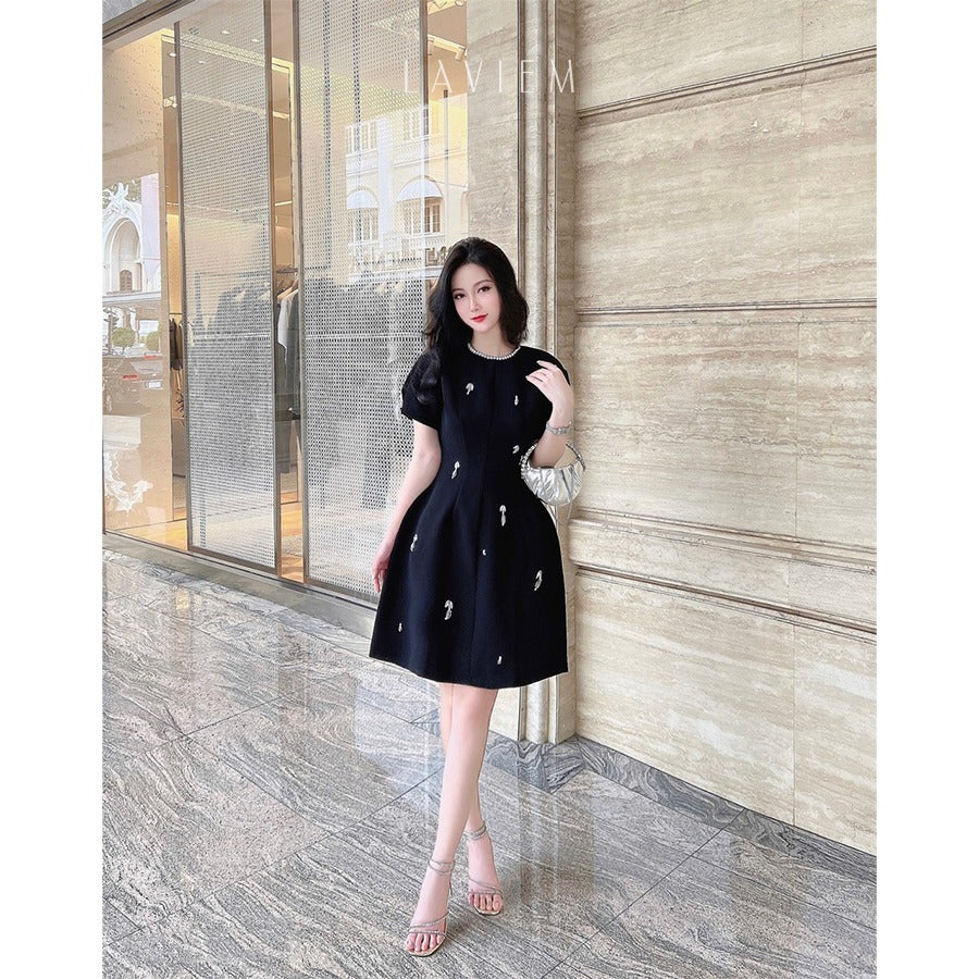 BLACK JASMI DRESS - 7