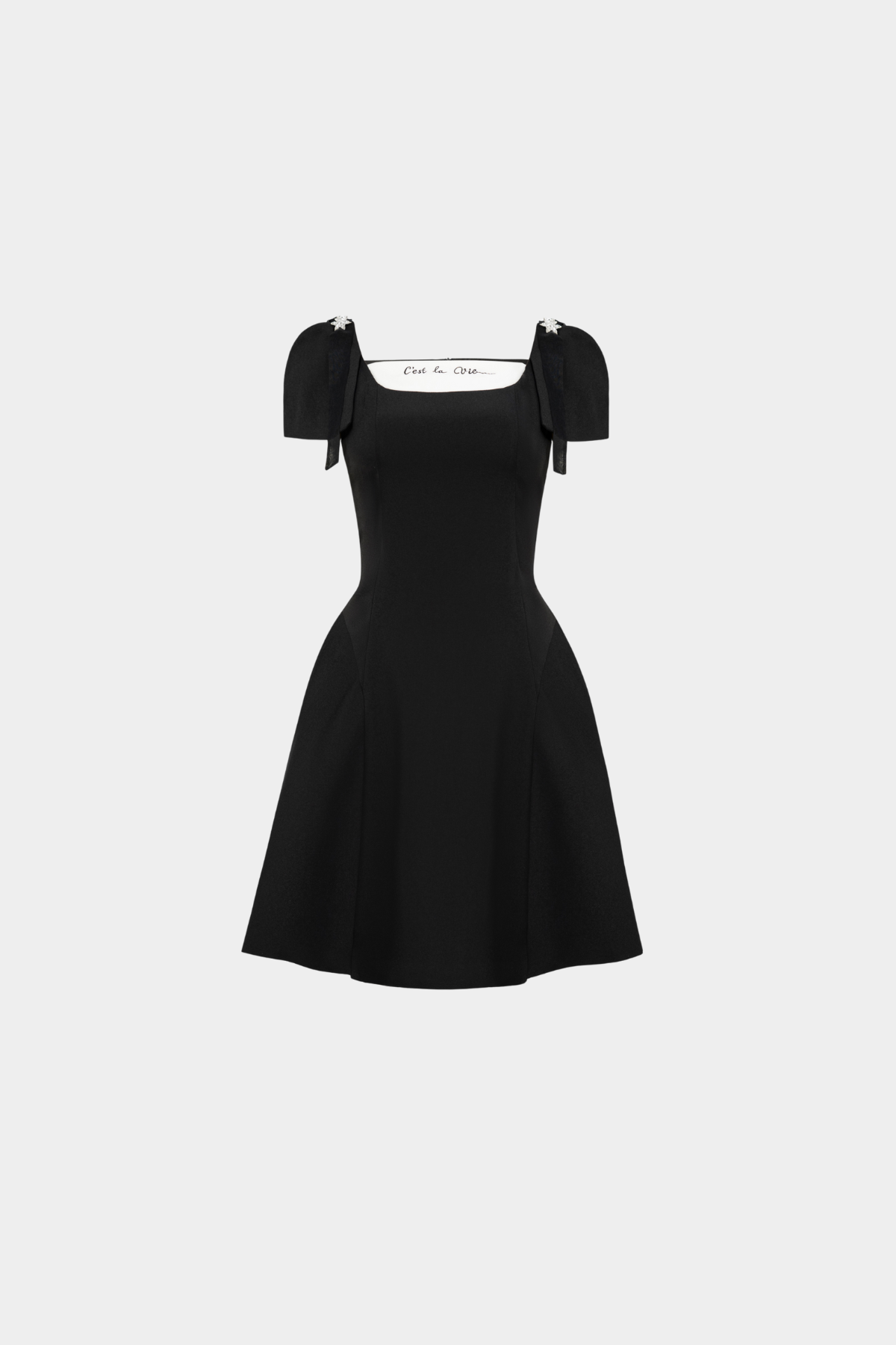 BLACK LINDSEY DRESS - 2